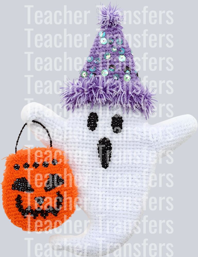 GHOST JACK O LANTERN FAUX YARN