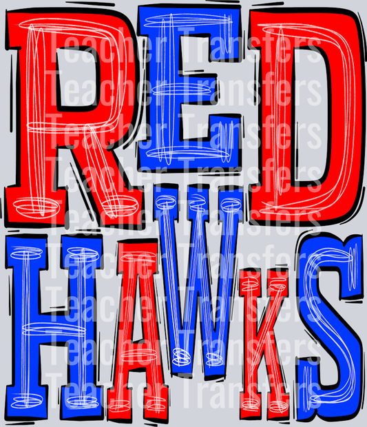 Red Hawks-Red-Blue