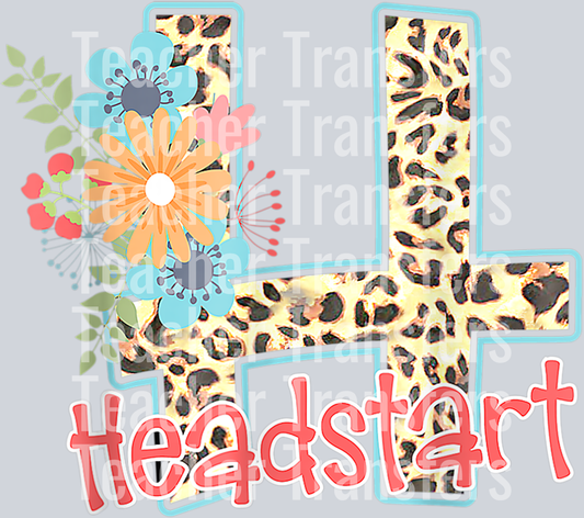 Headstart Leopard Back To School Teacher Girl First Day T-Shirt