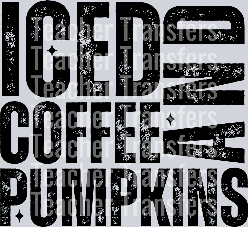 ICED COFFEE AND PUMPKINS