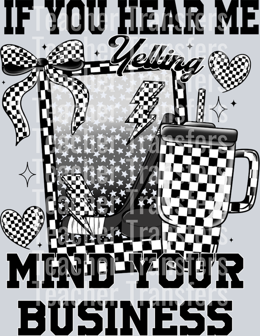 Hockey- If you hear me yelling mind your business