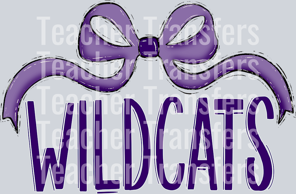 BOW ZIPCODE WILDCATS PURPLE