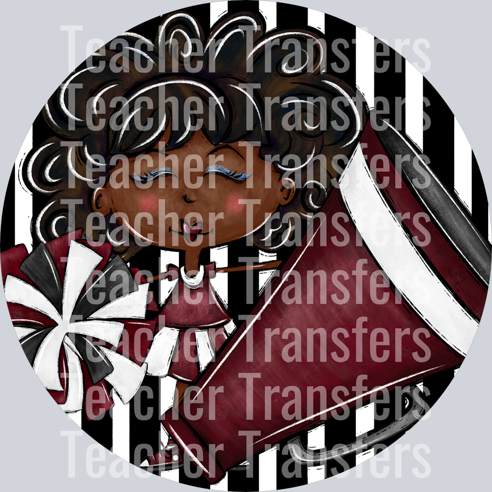 Cheer Bag Tags Maroon Dark