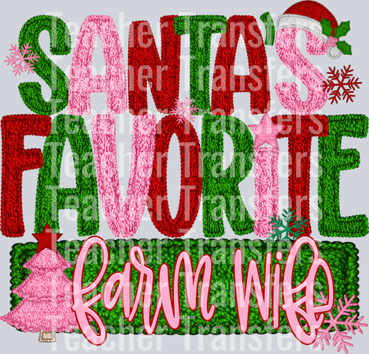 SANTAS FAVORITE FARM WIFE
