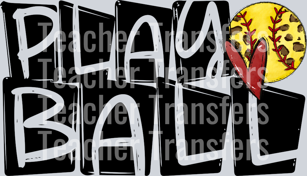 Play Ball Softball NO FLOWERS