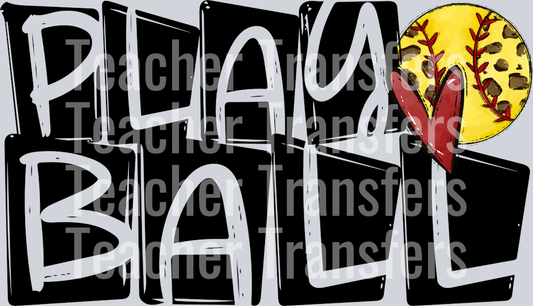 Play Ball Softball NO FLOWERS