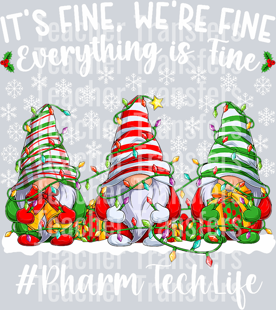 Funny Pharmacy Technologist Christmas Pharm Tech Xmas Party T-Shirt