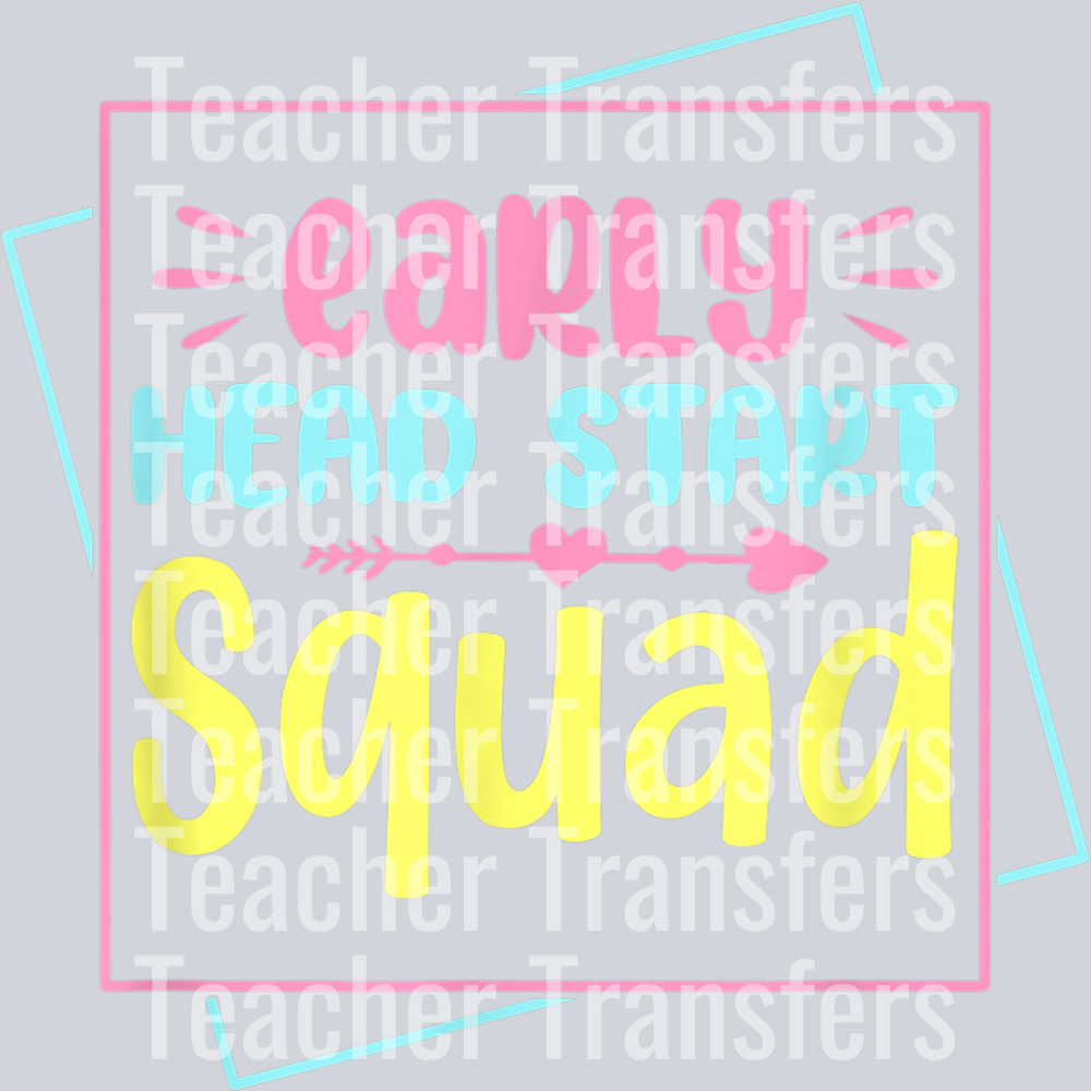 Headstart Squad Early Childhood Edu Teacher Back To School T-Shirt (1)