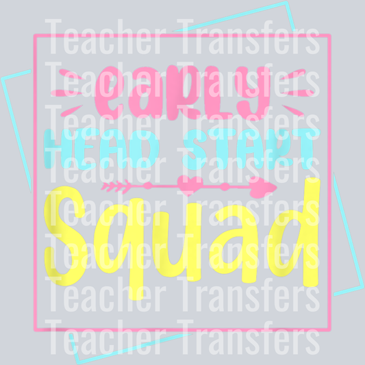 Headstart Squad Early Childhood Edu Teacher Back To School T-Shirt (1)