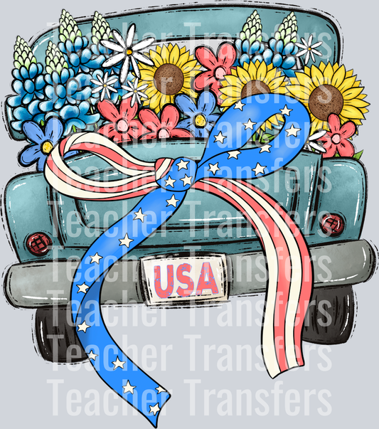 Patriotic Bow Truck
