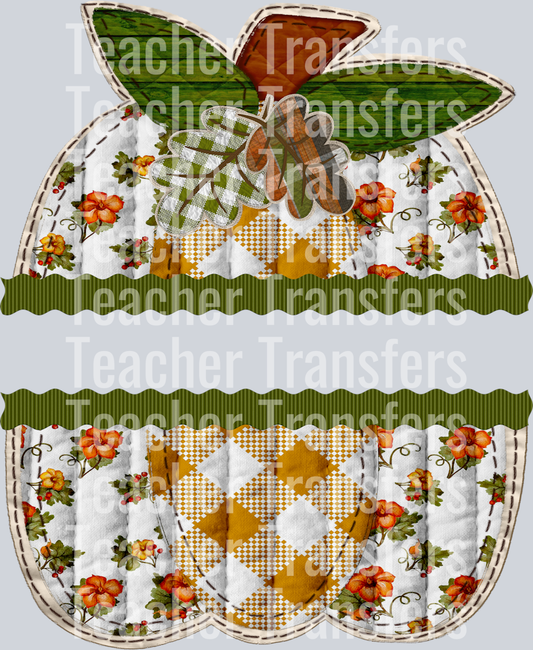 SPLIT QUILT PUMPKIN