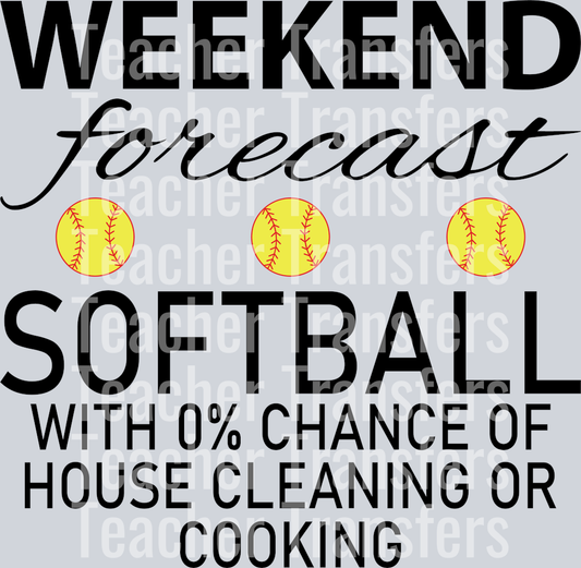 Softball Weekend Forecast Black