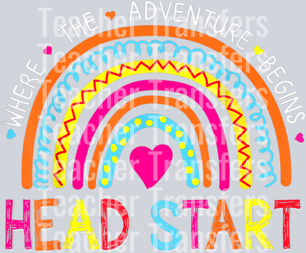 Head Start Rainbow Headstart Teacher First Day Of School T-Shirt (2)